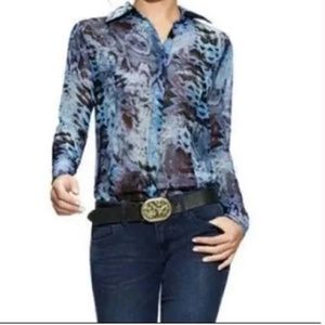 Cabi Python Blouse, Medium #609